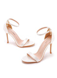 FISH-BILLED WHITE HIGH HEELS SHOES