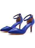 7 CM THIN-HEELED POINTED SANDALS