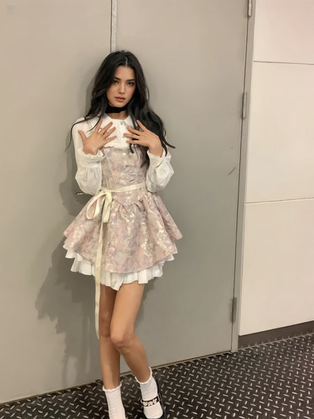 Vintage-Inspired Two Piece Summer Mini Dress