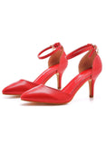 7 CM THIN-HEELED POINTED SANDALS