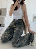 CAMOUFLAGE MULTI-POCKET STITCHING JEANS
