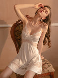 SEXY ICE SILK PERSPECTIVE HOME PAJAMAS