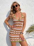 CLASSY STRAP SLIM SLING BACKLESS BEACH COVER UP