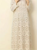 Intricate Patterns Crochet Sumemr Lace Dress