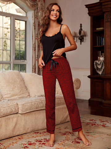 FASHION SLING TOP TROUSERS AND PAJAMAS SUIT
