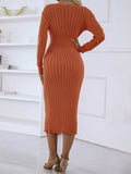 CLASSY WOMEN LONG SLEEVE SWEATER DRESS