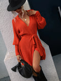 STYLISH MEDIUM AND LONG CARDIGAN KNITTED SWEATER
