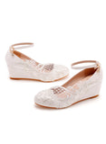 LOW WEDGE HEEL CASUAL SHALLOW HIGH HEELS