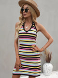 CLASSY KNITWEAR STRAP SEXY LOOSE BIKINI COVER UP