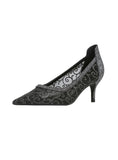 SHALLOW-MOUTHED POINTED MESH LACE SHOES