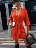 STYLISH MEDIUM AND LONG CARDIGAN KNITTED SWEATER