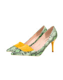 SERPENTINE POINTED THIN HEELS HIGH HEELS