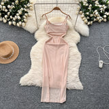 Butterfly Peach Bodycon Midi Summer Dress