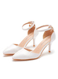 7 CM THIN-HEELED POINTED SANDALS