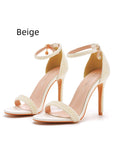 PEARL STILETTO BRIDAL SANDALS