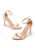 FISH-BILLED WHITE HIGH HEELS SHOES