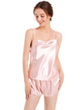 SOLID COLOR SMOOTH ICE SILK PAJAMAS