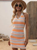 CLASSY KNITWEAR STRAP SEXY LOOSE BIKINI COVER UP