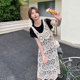 Intricate Patterns Crochet Sumemr Lace Dress