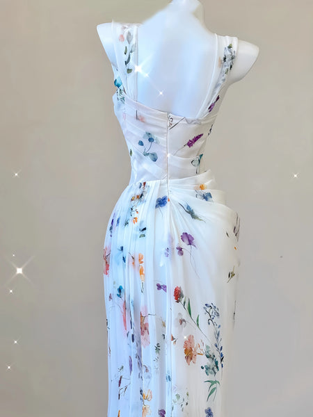Enchanting Elegance: Off-Shoulder Embroidered Dress for Formal Occasions