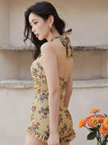 Floral 2Packs Print Bikini Swimsuit & Beach Skirt