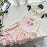 Tiered Ruffles Pink Short Mini Summer Dress