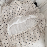 Classic White Polka Dot Halter Tiered Dress