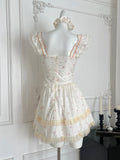 Floral Print Sweet Corset Princess Mini Dress