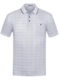 Polo Shirt Striped Light-colored Soft Mens Spring Summer