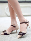 Gorgeous Two Piece Buckle Strap Strange Style Pumps