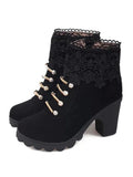 Cheap Metal Embroidery Zipper Ankle Boots