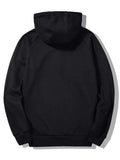 Trendy Half-zipper Flocking Hoodie