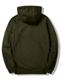Trendy Half-zipper Flocking Hoodie