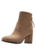 Pretty Block Heel Pointed Toe Ankle Boots