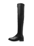 Sexy Front Circle Zip Thigh High Boots