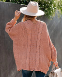 autumn and winter plus size new rope thick needle cardigan coat sweater women