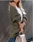 autumn and winter plus size new rope thick needle cardigan coat sweater women