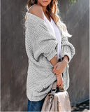 autumn and winter plus size new rope thick needle cardigan coat sweater women