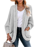 autumn and winter plus size new rope thick needle cardigan coat sweater women