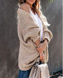 autumn and winter plus size new rope thick needle cardigan coat sweater women