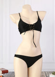 Criss Cross Underwire Cami Bikini Set