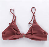 Ladder Cut Cami Ruched Bikini