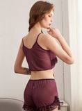 SEXY MESH THREE-POINT BRA SET