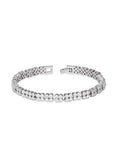 Cheap Platinum Plated Double Layered Tennis Bracelet
