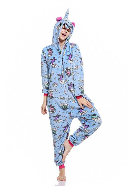 WOMEN UNICORN KIGURUMI ONESIE ZIPPER DESIGN ANIMAL