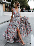 Sexy Bohemia Sleeveless Split-side Maxi Dress