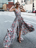 Sexy Bohemia Sleeveless Split-side Maxi Dress