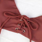 Criss Cross Underwire Cami Bikini Set