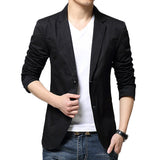 Casual Cool Solid Color Slim Blazers Suits for Men Spring Korean Style Fashion 