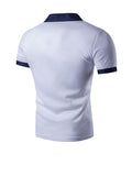 Cheap Contrast Trim Patch Pocket Polo Collar
